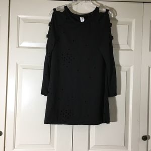 Lilypad Open Shoulder Dress with Holes.  Medium